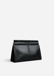 Small Leather Clutch - Black - CO Collections